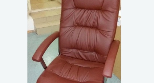 Обтяжка офисного кресла. Технопарк